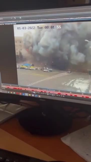 ️ Powerful airstrike in the Kharkiv regional administration, Sumska