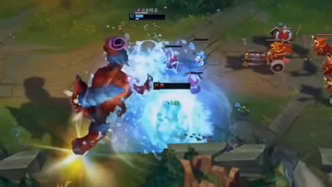 League of Legends game Korean service king operation clip