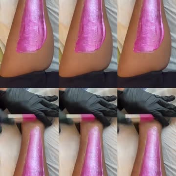 Leg Waxing Tutorial with Tickled Pink Premium Synthetic Hard Wax | @moduckbless