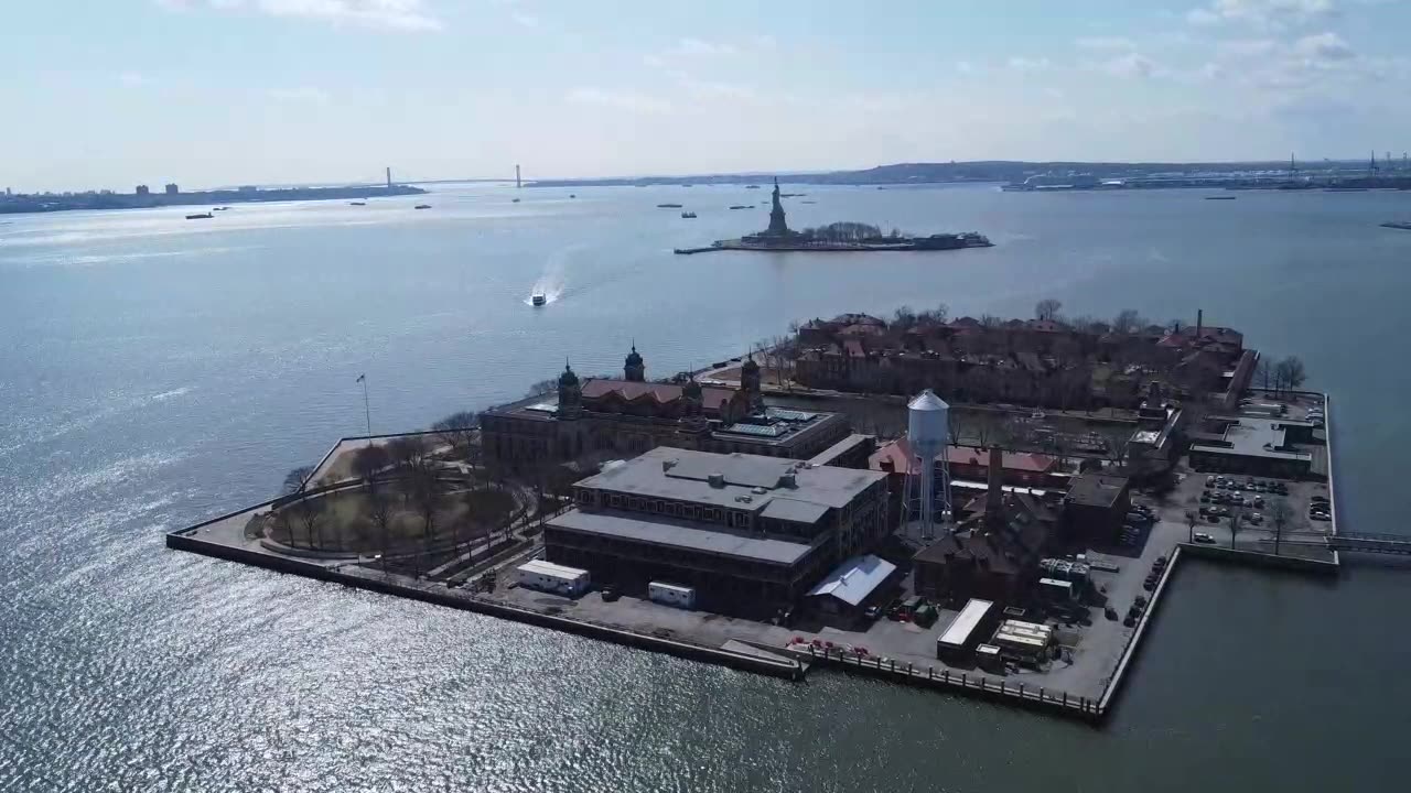 DJI SUNRISE NYC + ELLIS ISLAND