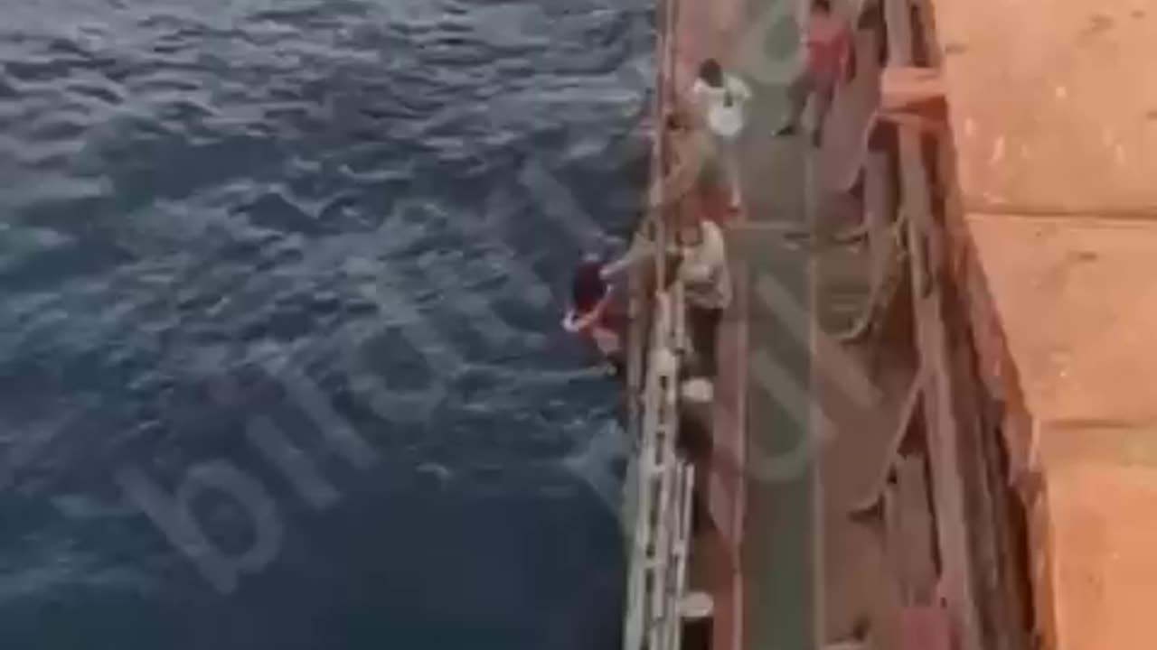 Ukrainian Sailor Who Fell Off Container Ship Rescued After Spending the Night Treading Water