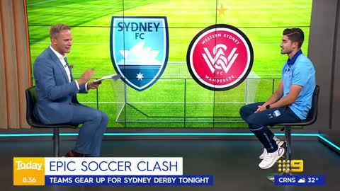 Loyalties divided ahead of huge Sydney Derby tonight _ 9 News Australia