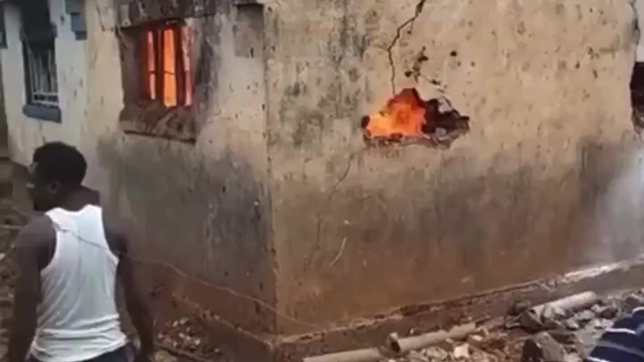 Mali Firefighters At Work