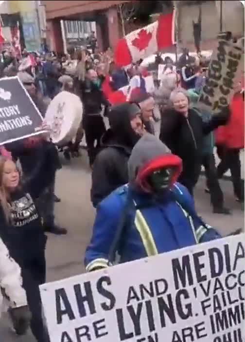 Other Canadian Cities hit the Streets Against "Covid Tyranny"