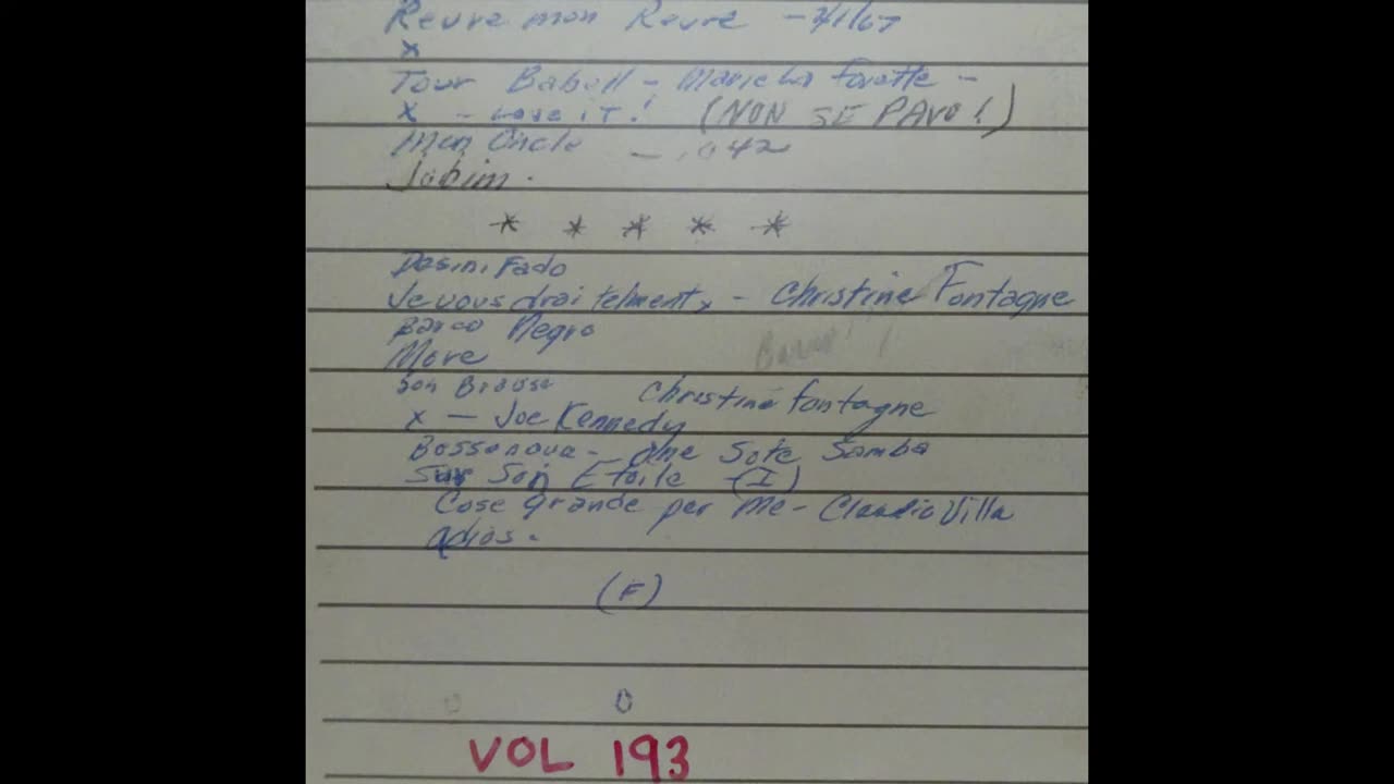WTFM (Vol 193 TO BE EDITED) FM Radio – Lake Success LI – Late 1960s thru 1970s