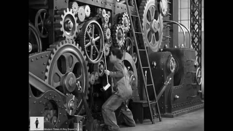 Charlie Chaplin - The Mechanic's Assistant - Scene from Modern Times