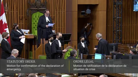 Emergencies Act Passes in Parliament 185 - 151 - Ottawa Canada - 2022-02-21
