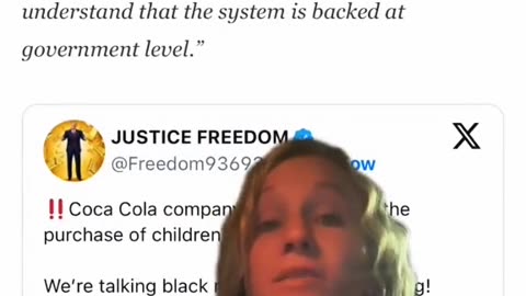 COCA -COLA IMPLICATED IN PURCHASE OF CHILDREN AND BLACK MARKET ORGANS FROM UKRAINE