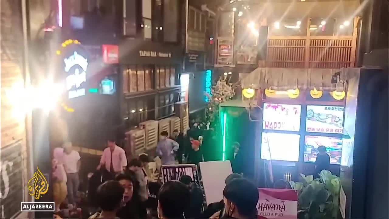 Around 50 wounded at a South Korea crowd stampede
