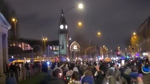 Hamburg, Germany: Vaccine passport protest Dec. 18, 2021