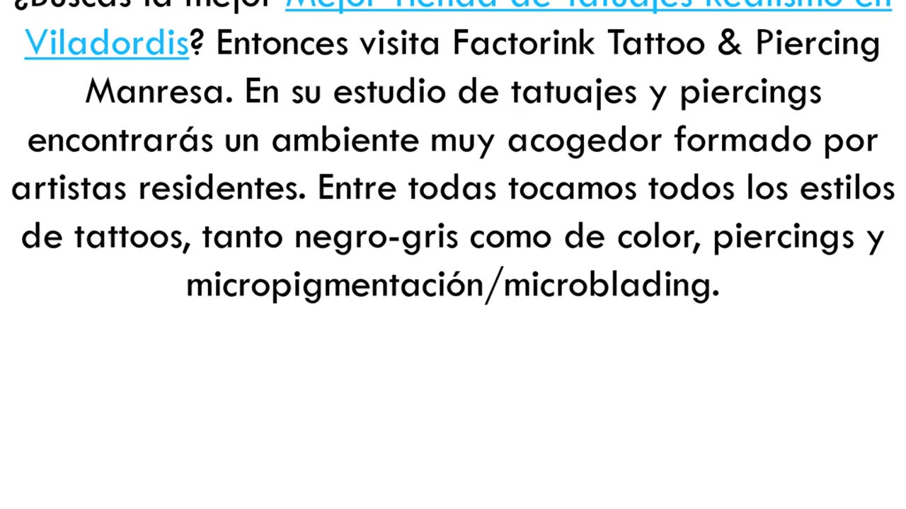 Mejor Tienda de Tatuajes Realismo en Viladordis