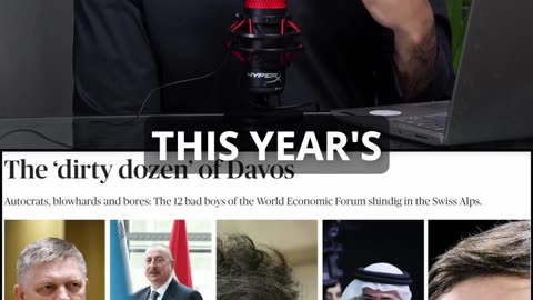A lot of crazy stuff went on during the World Economic Forum in Davos this year.