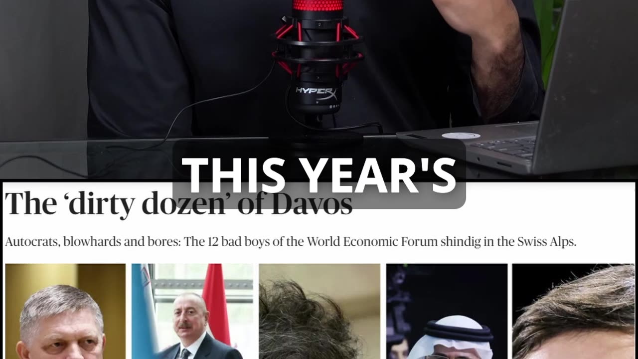 A lot of crazy stuff went on during the World Economic Forum in Davos this year.