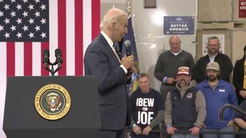 Biden speaks on his economic plan leading to a manufacturing boom in Michigan