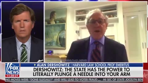 Tucker Carlson: Alan Dershowitz Says If You Don’t Want To Take The Shot You Can Stay In Quarantine - May 2020