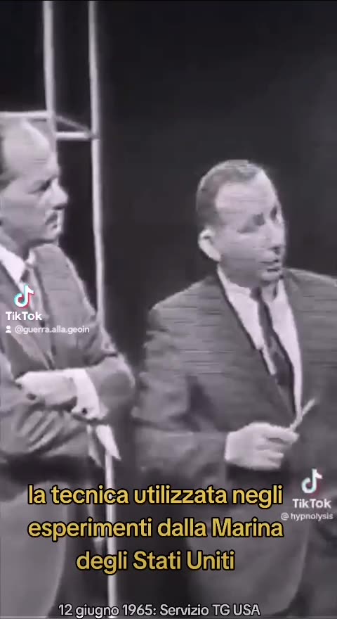 GEOINGEGNERIA - 12 giù 1965: Servizio TG USA spiega l'impiego della Marina Militare per modificare il clima [in descrizione altri video militari]