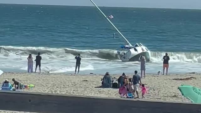 Sailboat Beached