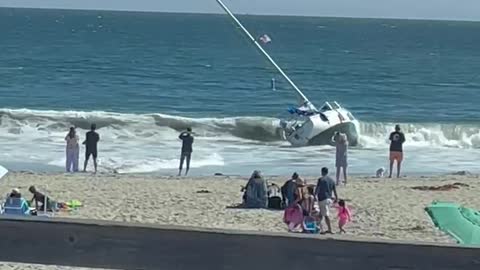 Sailboat Beached