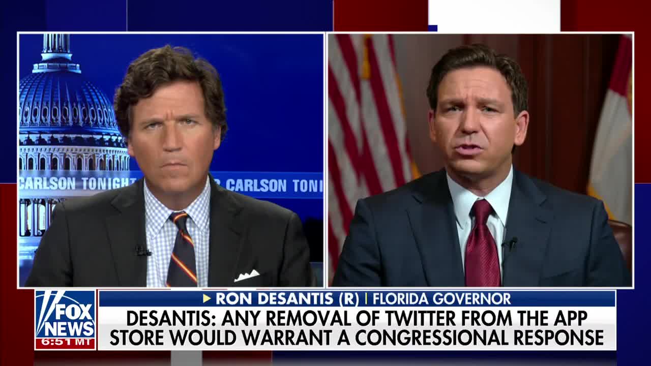 DeSantis warns Apple about potentially pulling Twitter from App store