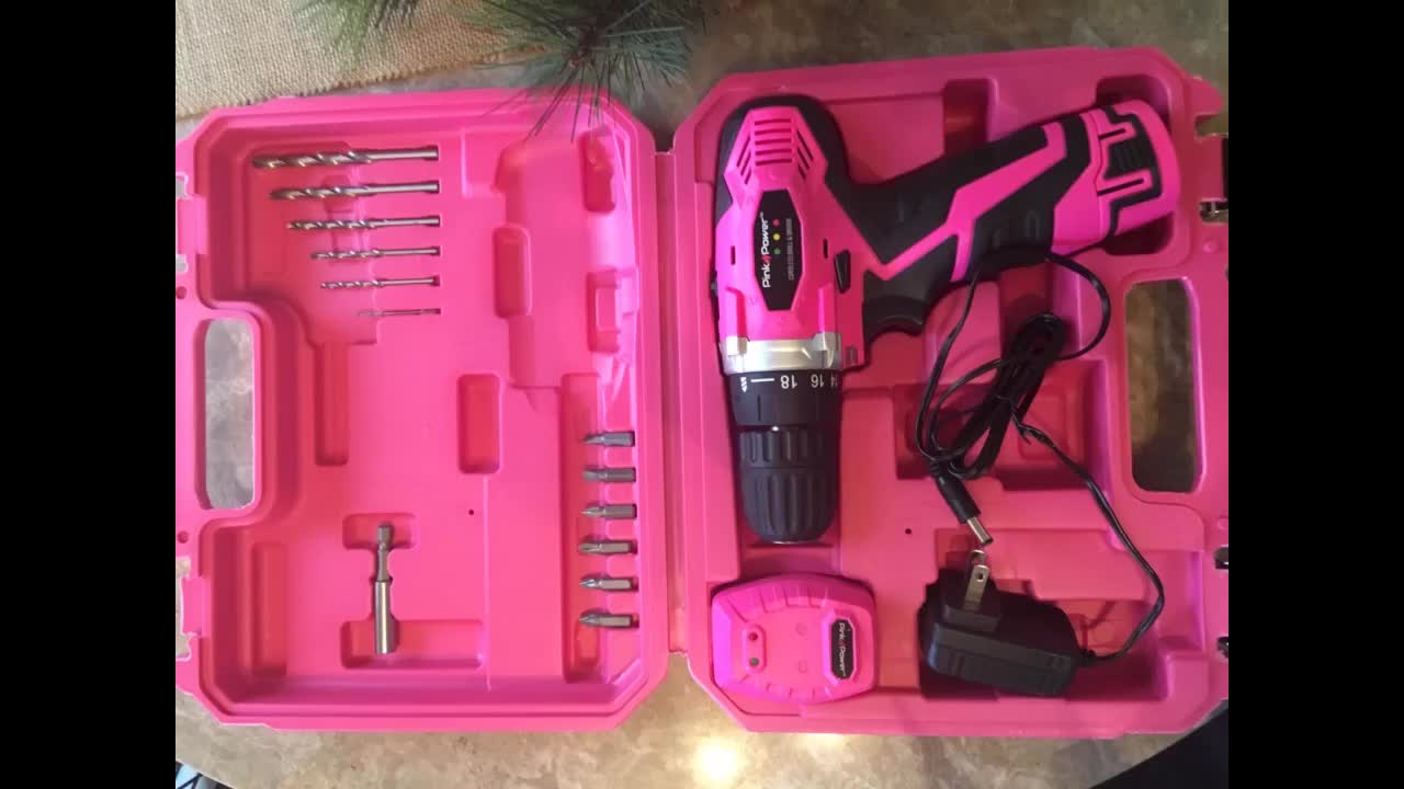 Review: Pink Power PP121LI 12V Cordless Drill & Driver Tool Kit for Women- Tool Case, Lithium I...