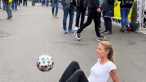 Watch Her Stunning Football Moves – Pure Skill!