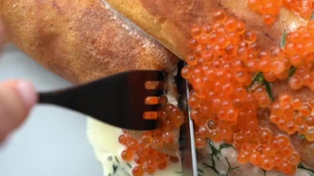 Savoury crépes with a cottage cheese + goat cheese filling