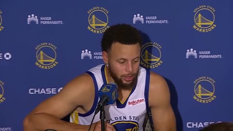 Steph Curry Responds to the ref's Travel Call late in the Fourth, Postgame Interview