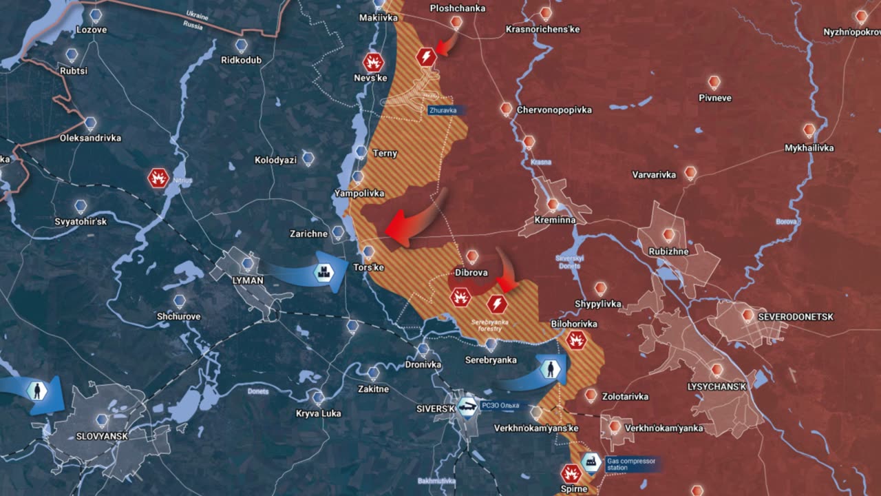 Ukraine War, Rybar Map for March 29, 2023 Battle for Avdiivka and Starobilsk Offensive