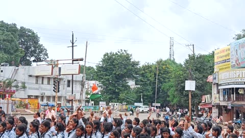Chandrayan 3 Safe landing Happy rally from school student