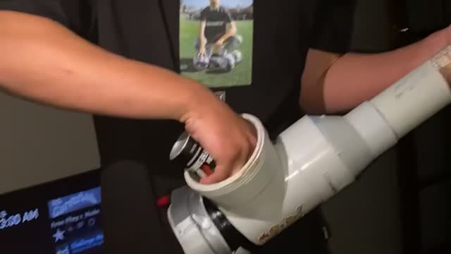 Guys Shoot Spud Gun Filled With Silly String at Friend