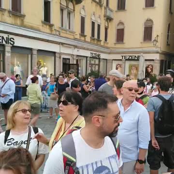 Venezia campo San Geremia davanti la sede della Rai,