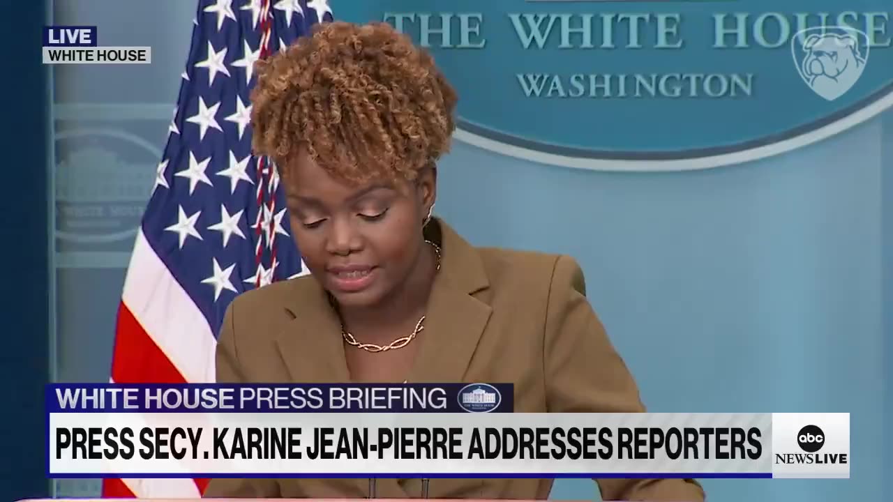 KJP began the briefing with a falsehood regarding the number of mass shootings.