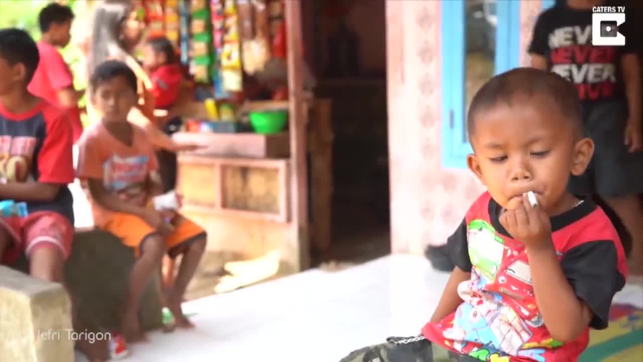 Toddler Chain-Smokes Through 2 Packs of Cigarettes a Day