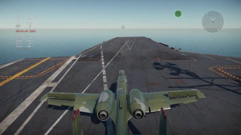 Landing a A-10 warthog on aircraft carrier