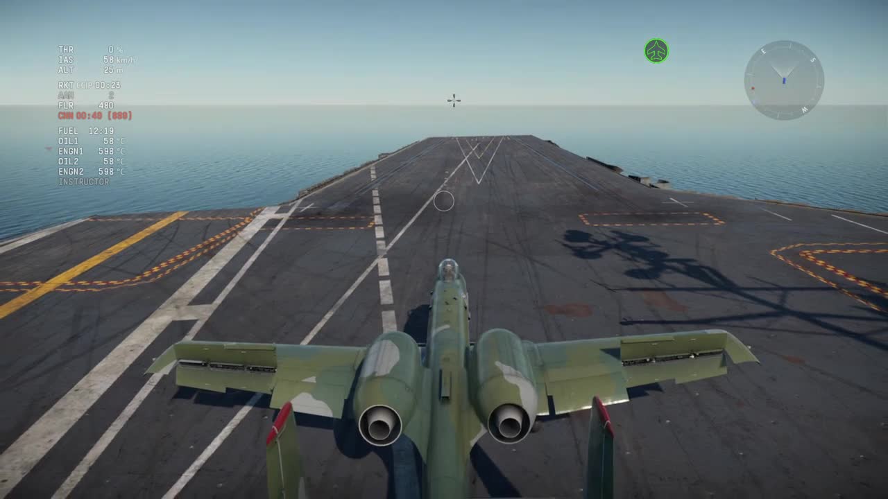 Landing a A-10 warthog on aircraft carrier