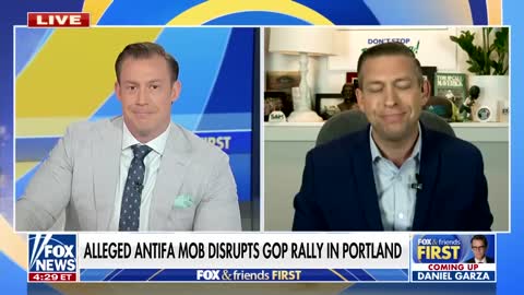 Antifa mob disrupts GOP candidate's rally