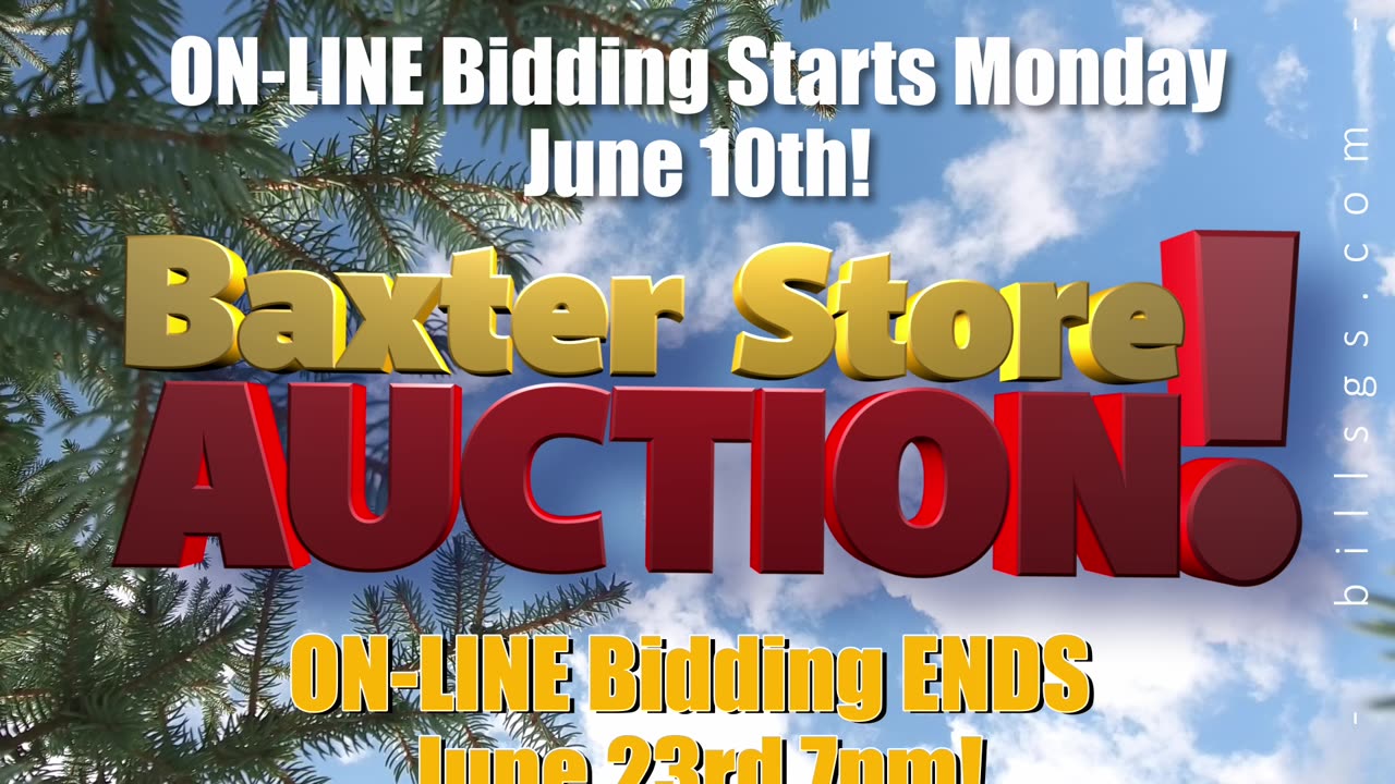 Baxter Store Liquidation AUCTION!