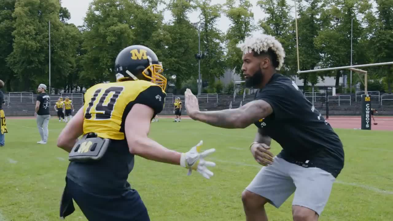 Odell Beckham Jr. Inspires the Munich Cowboys (German Football League) OBJ Going Global NFL