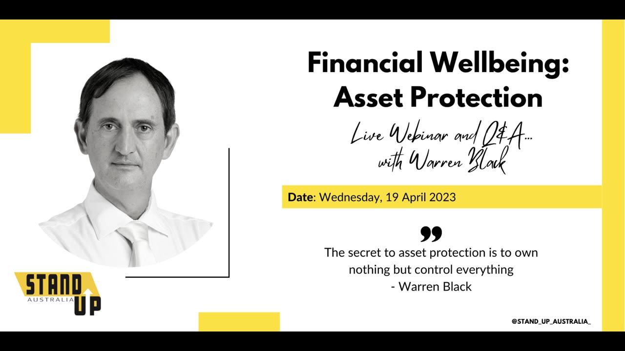 Financial Wellbeing: Asset Protection with Warren Black