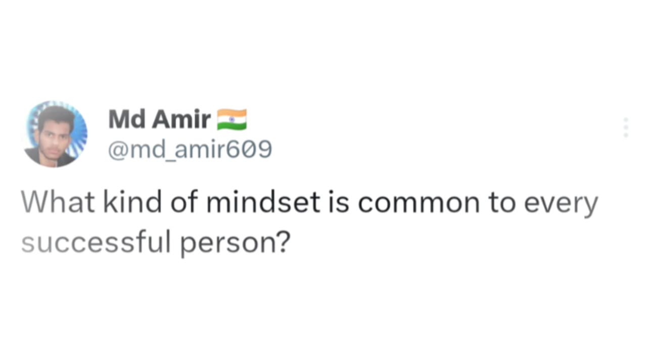 What kind of Mindset #amir #motivation