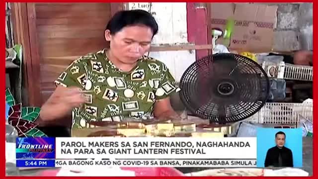 Parol makers sa SanFernando, naghahandana para sa Giant LanternFestival