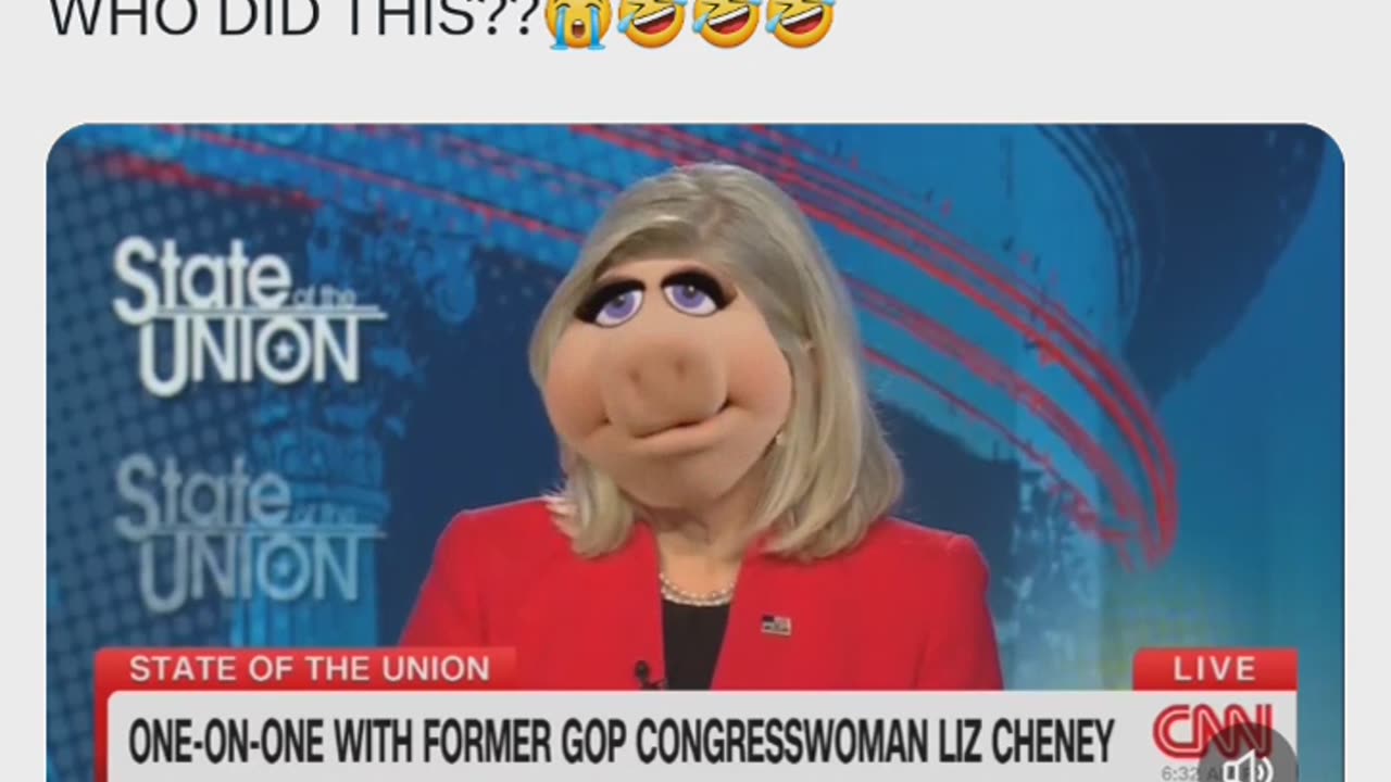 Miss Piggy and Liz Cheney