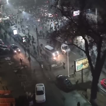 Protestors attack military vehicles