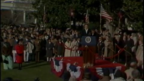 King Birendra of Nepal in America on 1983