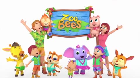 Wheels On The Bus Go Round and Round _ School Bus Song _ Nursery Rhymes and Kids Songs with Zoobees