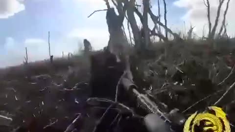 Ukrainian Soldiers Take Russian Trenches