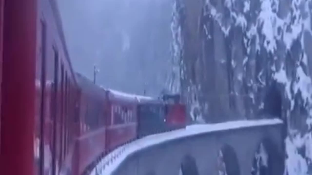 China Railway through mountains