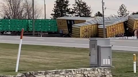 Massive Train Derailment In Springfield, Ohio