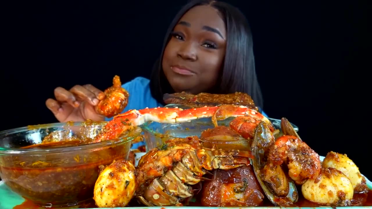 KING CRAB SEAFOOD BOIL MUKBANG - DESHELLED - SEAFOOD BOIL MUKBANG - Seafood - Mukbang