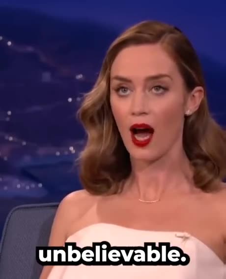 Emily Blunt Has a Question #unbelievable #curiosity #celebrity #talkshow #funnymoment #reallife
